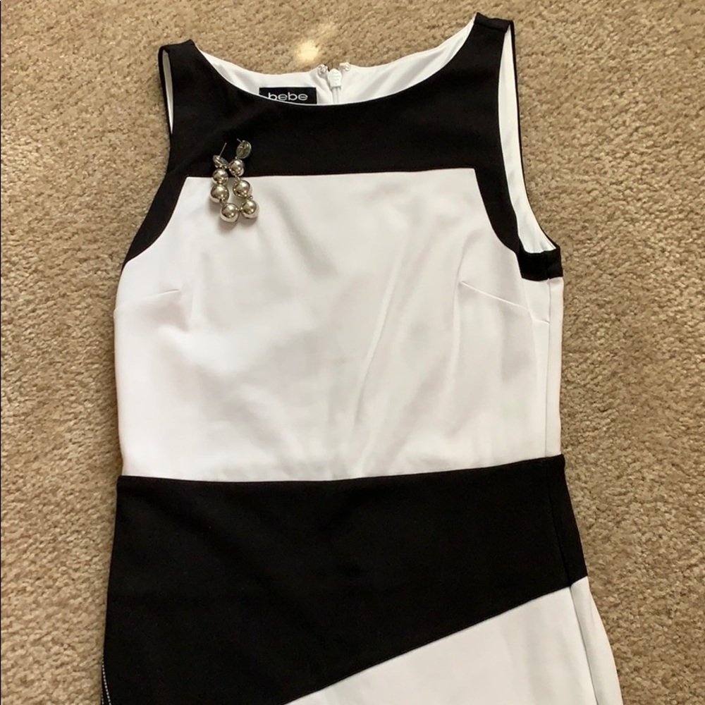 Classic black and white dress